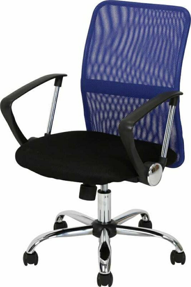 不二貿易 メッシュバックチェア HF-78BL 90876（ブルー） オフィス、ワークチェアの商品画像