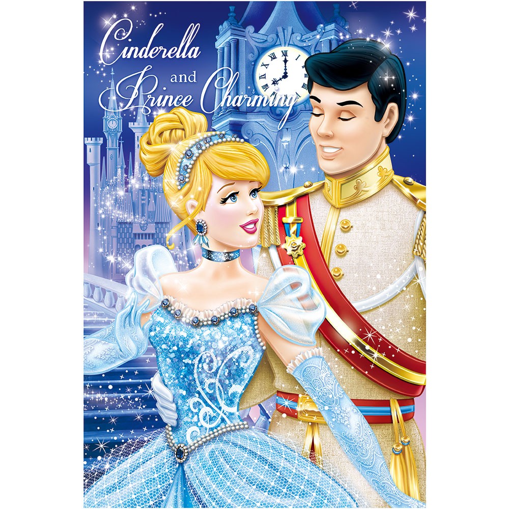  large go-3D postcard sinterela and Prince tea -mingS3787