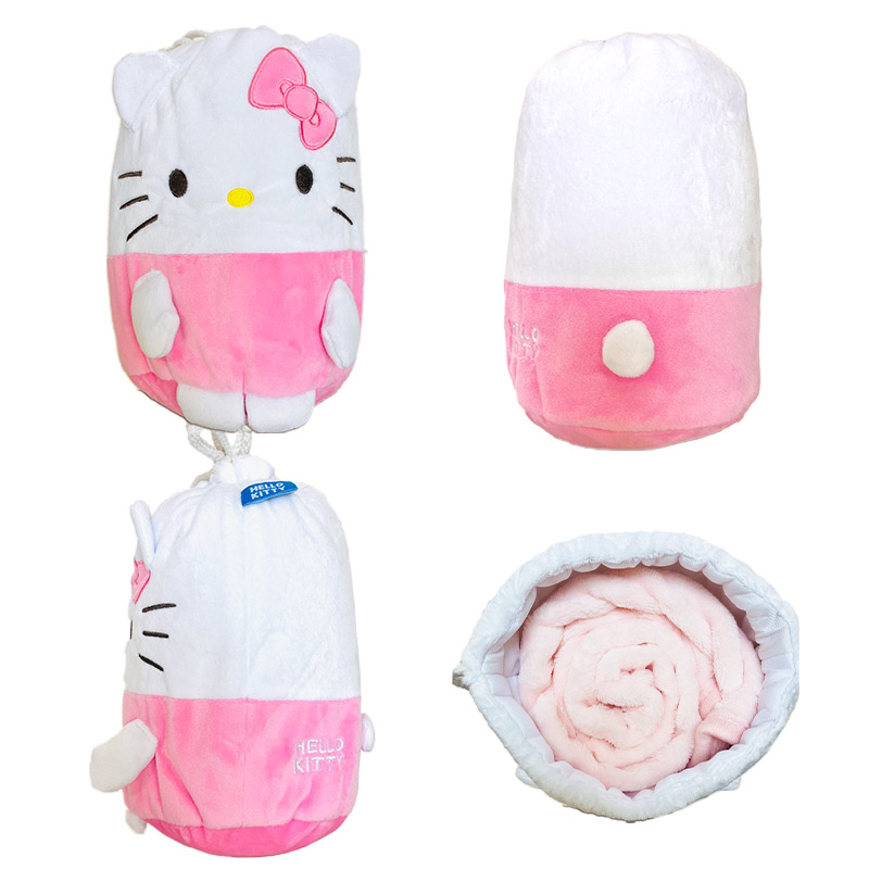  mascot pouch attaching blanket warm lap blanket soft blanket blanket protection against cold winter thing office character 