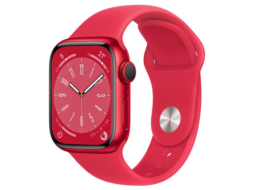 Apple Apple Watch Series 8 GPS＋Cellularモデル 41mm（PRODUCT）REDアルミニウムケースと（PRODUCT）REDスポーツバンド レギュラー MNJ23J/A Apple Watch Apple Watch Series 8 スマートウォッチ本体の商品画像