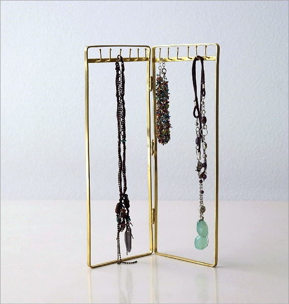 アクセサリースタンド アンティーク風 真鍮色 大割引