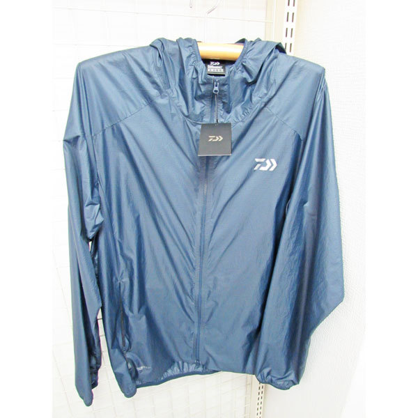 [ used unused goods * tag attaching ] Daiwa poketabruf-ti- Wind jacket DJ-3321 mat navy size :XL