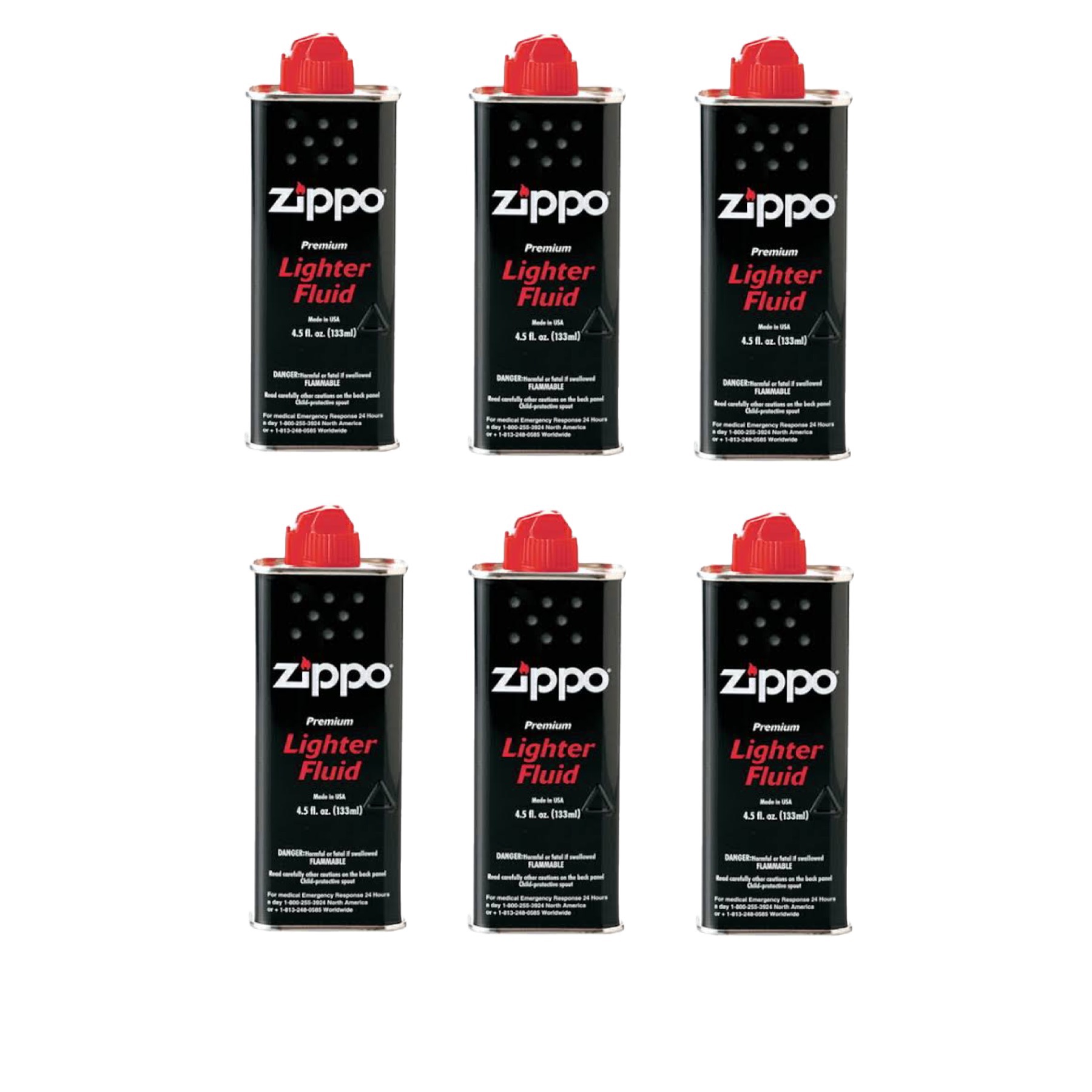 (6 piece set ) ZIPPO Zippo oil small can 133ml lighter oil ( mail service )