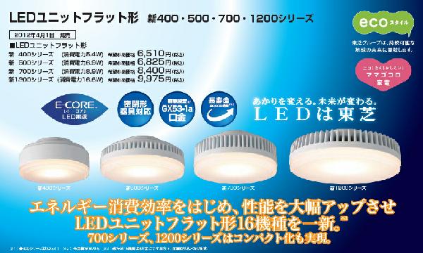 東芝 TOSHIBA LDF7L-GX53/2 LEDユニットフラット形500 TOSHIBA LEDユニットフラット形 LDF7L-GX53/2 （電球色） 東芝