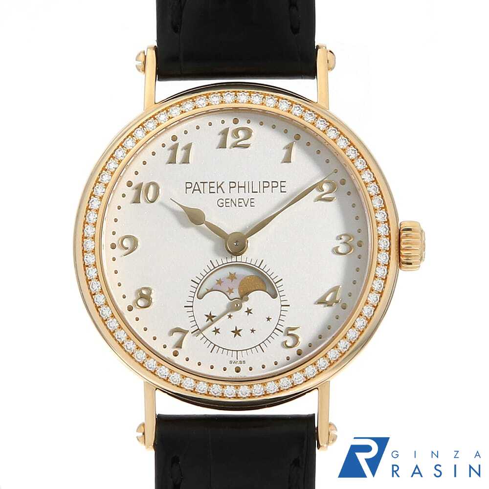 コンプリケーション ムーンフェイズ レディース YG/ベージュレザー 7121J-001 （クリーム・グレイン/ダイヤ付きベゼル）