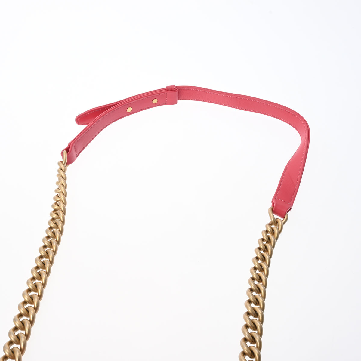 CHANEL Chanel Boy Chanel 20 цепь плечо розовый под старину Gold металлические принадлежности A67085 женский машина f сумка на плечо AB разряд б/у серебряный магазин 