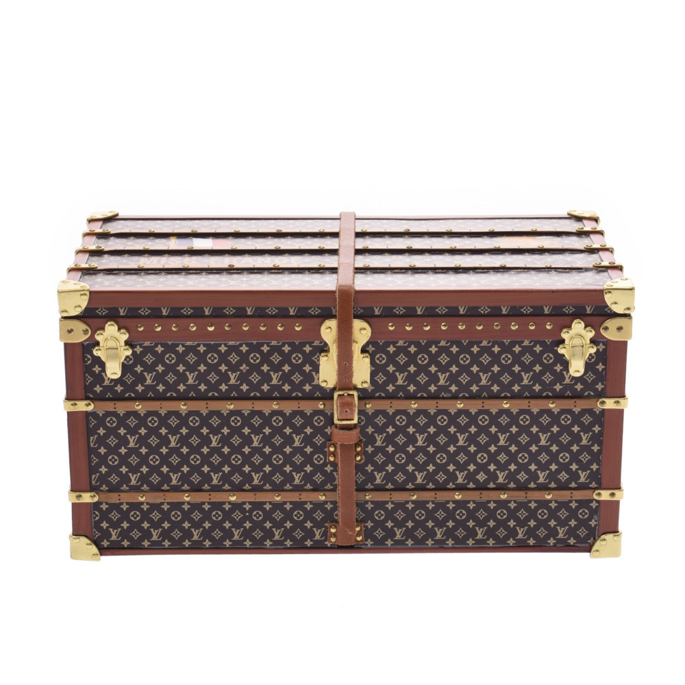 LOUIS VUITTON Louis Vuitton Novelty paperweight trunk MISS FRANCE Brown M99408 unisex brand small articles A rank used silver warehouse 