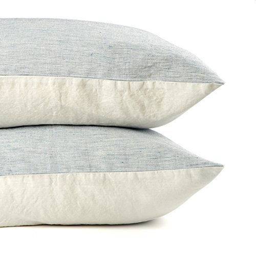 安いそれに目立つ 枕カバーのセット2 グレー ホワイト 2色 海外の素敵な商品をお取り寄せ X Blen Linen Washed 40 標準とキングサイズ X 30 と シーツ カバー Www Reinnec Cl
