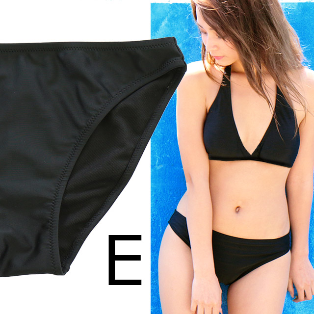  swimsuit lady's swimming shorts shorts single goods large size high waist single goods plain black pants under only side Cross bikini bla optional mail service free shipping 