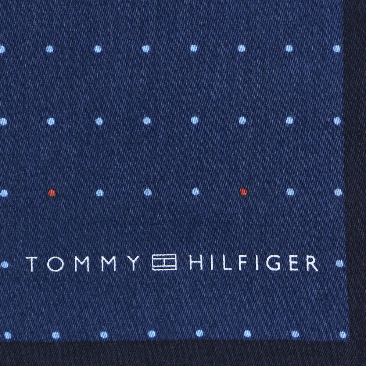 TOMMY HILFIGER Tommy Hilfiger brand pin dot pattern cotton 100% handkerchie 02582153 gift material including in a package free small gift 