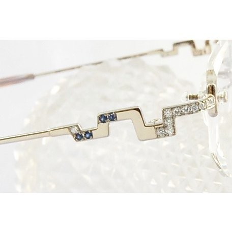  Mali Yamamoto collection frame glasses MARI YAMAMOTO collection YM-933W-3 diamond natural stone present gift wrapping free 