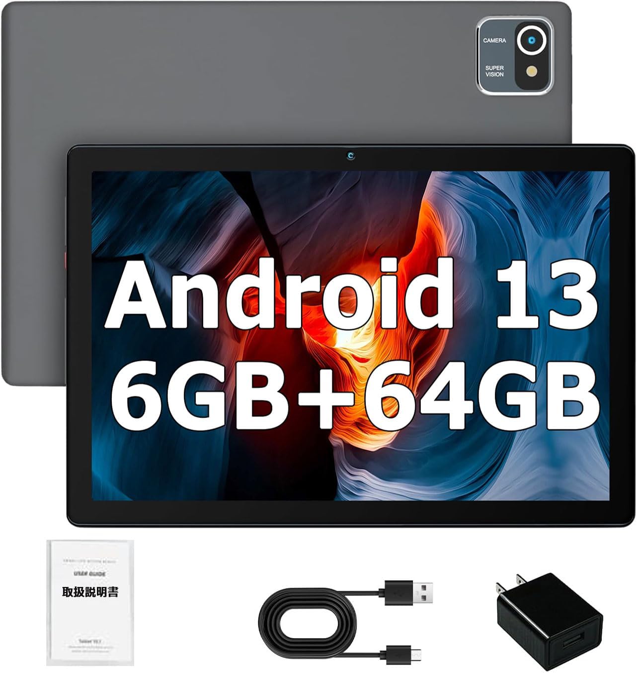  планшет 10 дюймовый wi-fi модель 6GB +64GB+1TB TF повышение,WiFi+1280*800 IPS 5MP/8MP+Type-C зарядка +Bluetooth+5000mAh+ двойной камера 