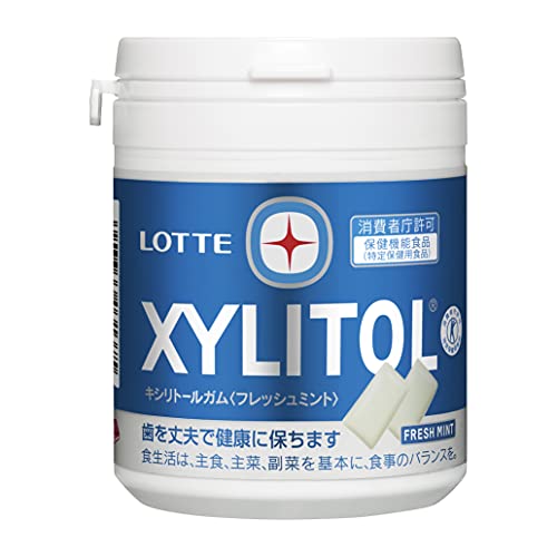 [ designated health food ] Lotte xylitol gum fresh mint Family bottle 143g