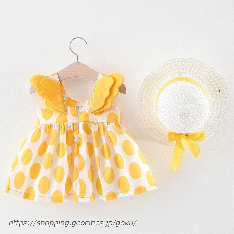  ребенок одежда детская одежда baby One-piece симпатичный 7 9 11 полька-дот розовый желтый крыло имеется . производство праздник . свадьба безрукавка 1 лет 2 лет 3 лет .. способ посещение школы детский сад юбка 