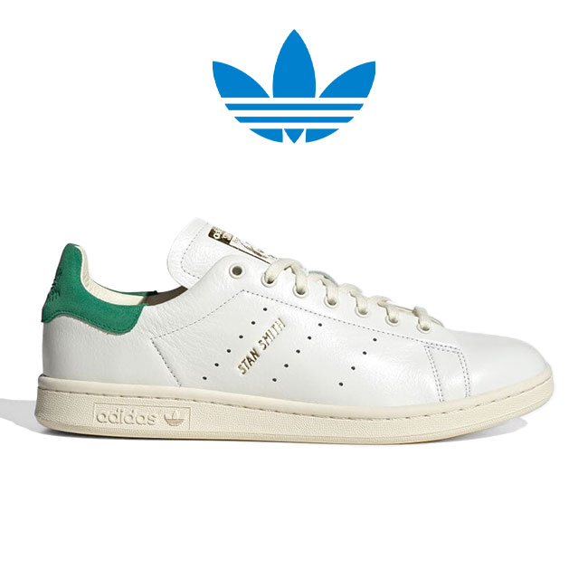 adidas STAN SMITH LUX "CLOUD WHITE CREAM WHITE GREEN" IF8844 （クラウドホワイト/クリームホワイト/グリーン） adidas Originals STAN SMITH メンズスニーカーの商品画像