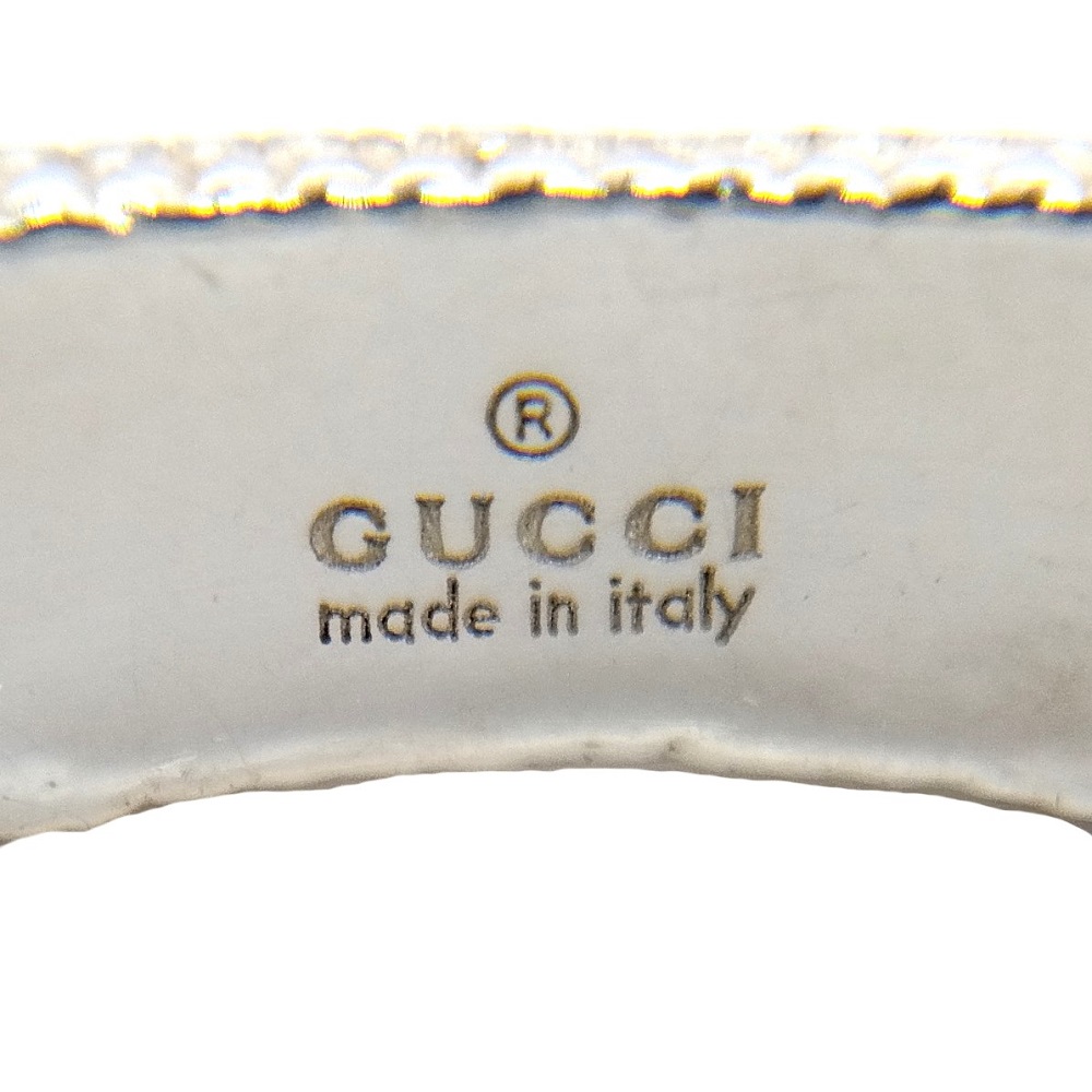  Gucci GUCCI Inter locking G кольцо кольцо примерно 8 номер 479228 SV925 серебряный деформация есть перевод 