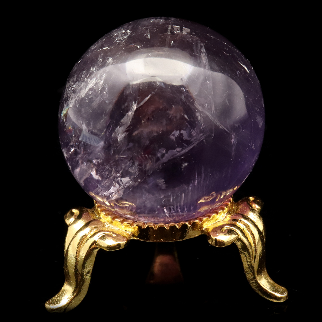 アメジスト丸玉（スフィア、球体石） - 埼玉県吉川市の天然石