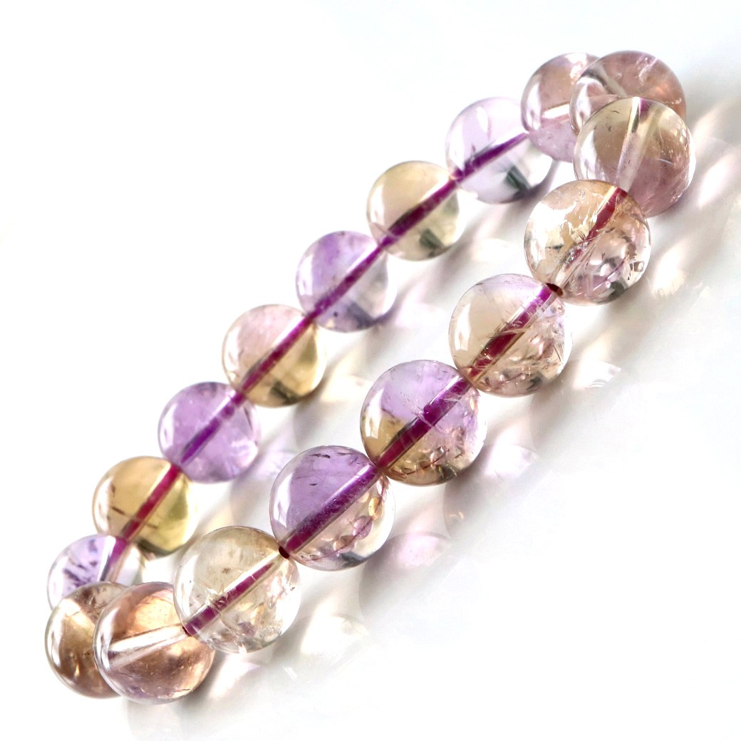 GOLD STONE アメトリン ブレスレット 12.5mm ボリビア産 バイ