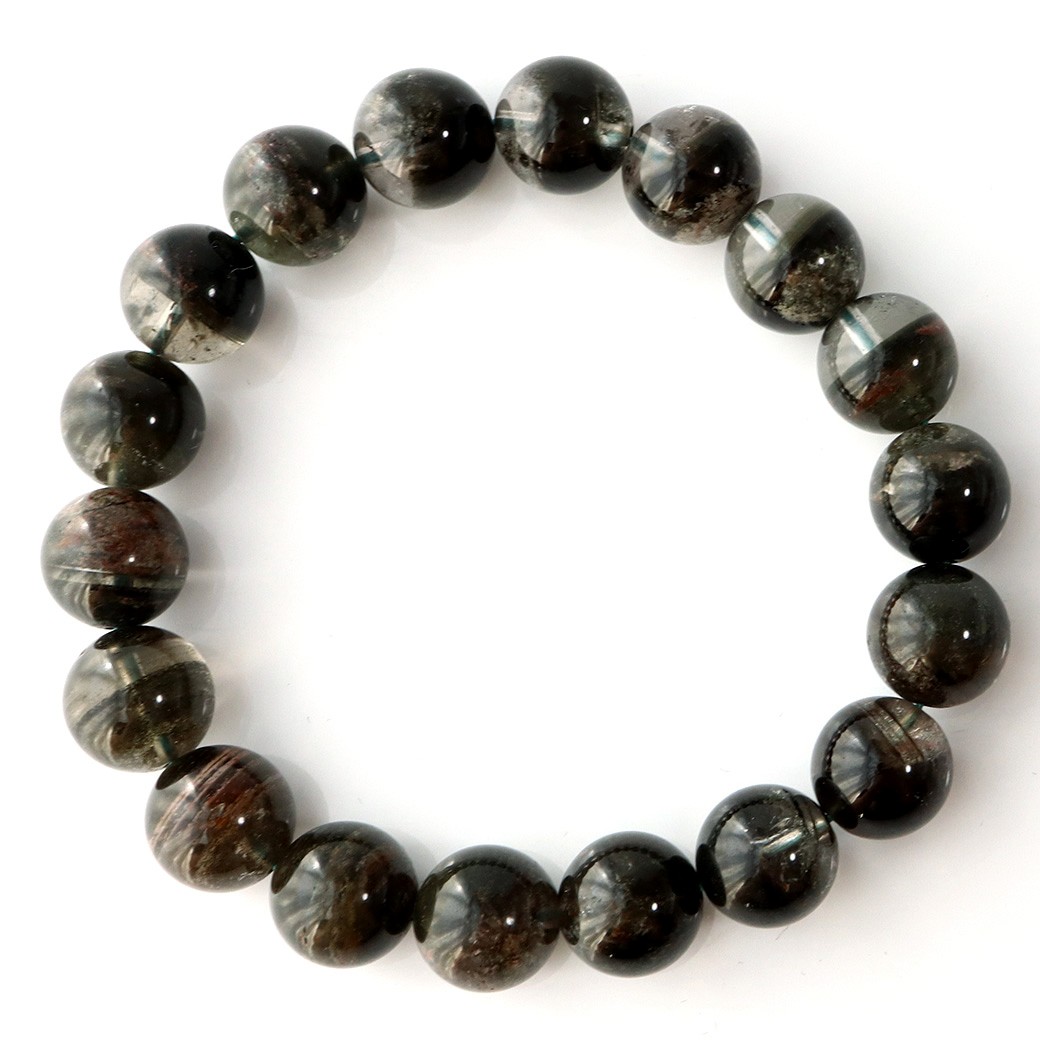 希少ガーデンクォーツ ブレスレット 5月迄 早い者勝ち 楽天市場】ガーデンクォーツ ブレスレット 13mm 18.5cm メンズL