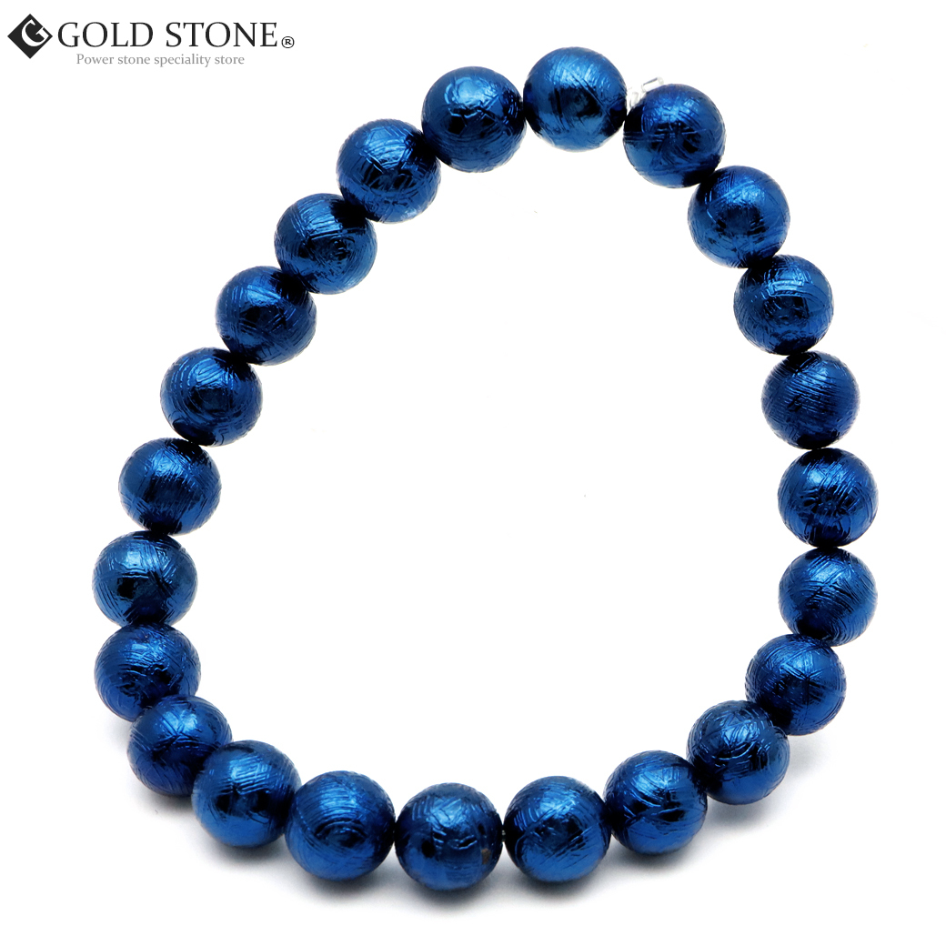 GOLD STONE ギベオン 鉄隕石 メテオライト ブレスレット 8mm 新