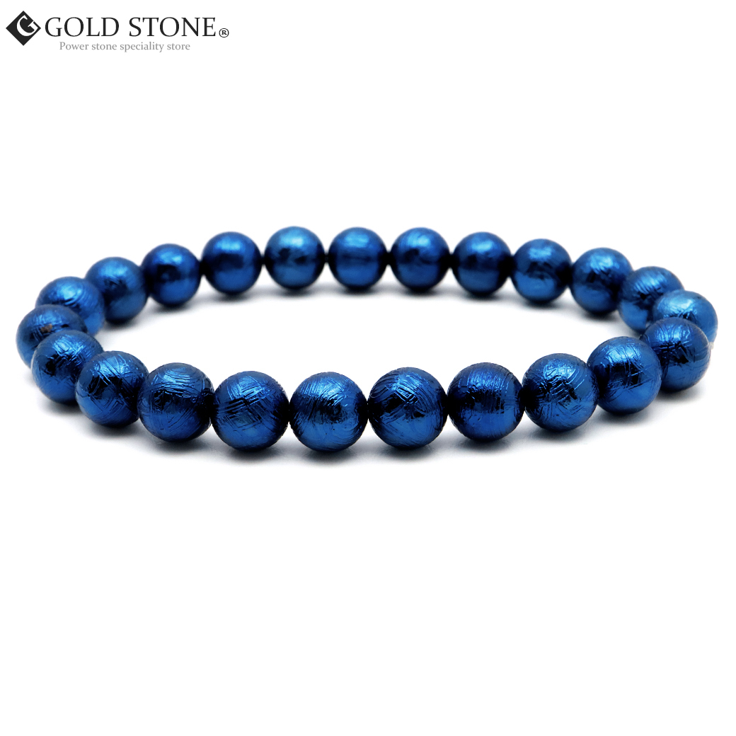 GOLD STONE ギベオン 鉄隕石 メテオライト ブレスレット 8mm 新色