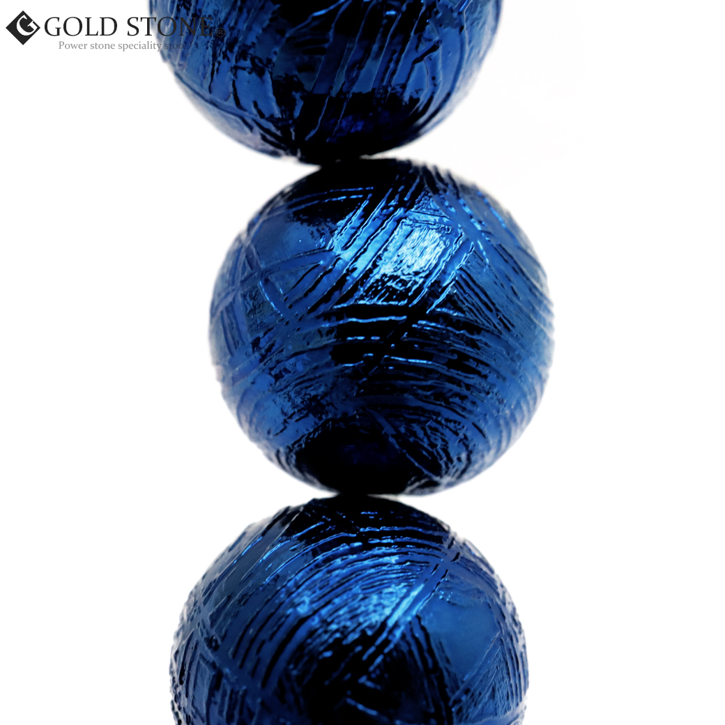 GOLD STONE ギベオン 鉄隕石 メテオライト ブレスレット 8mm 新色