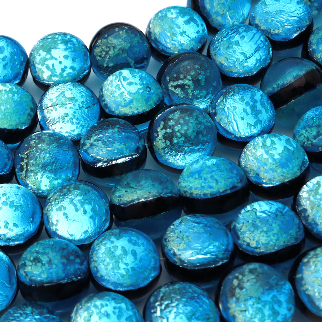  is Teruma blue ho taru glass 12mm shines one ream beads sale (33 bead ) Okinawa . earth production wave . interval island free shipping Christmas present present gift present 