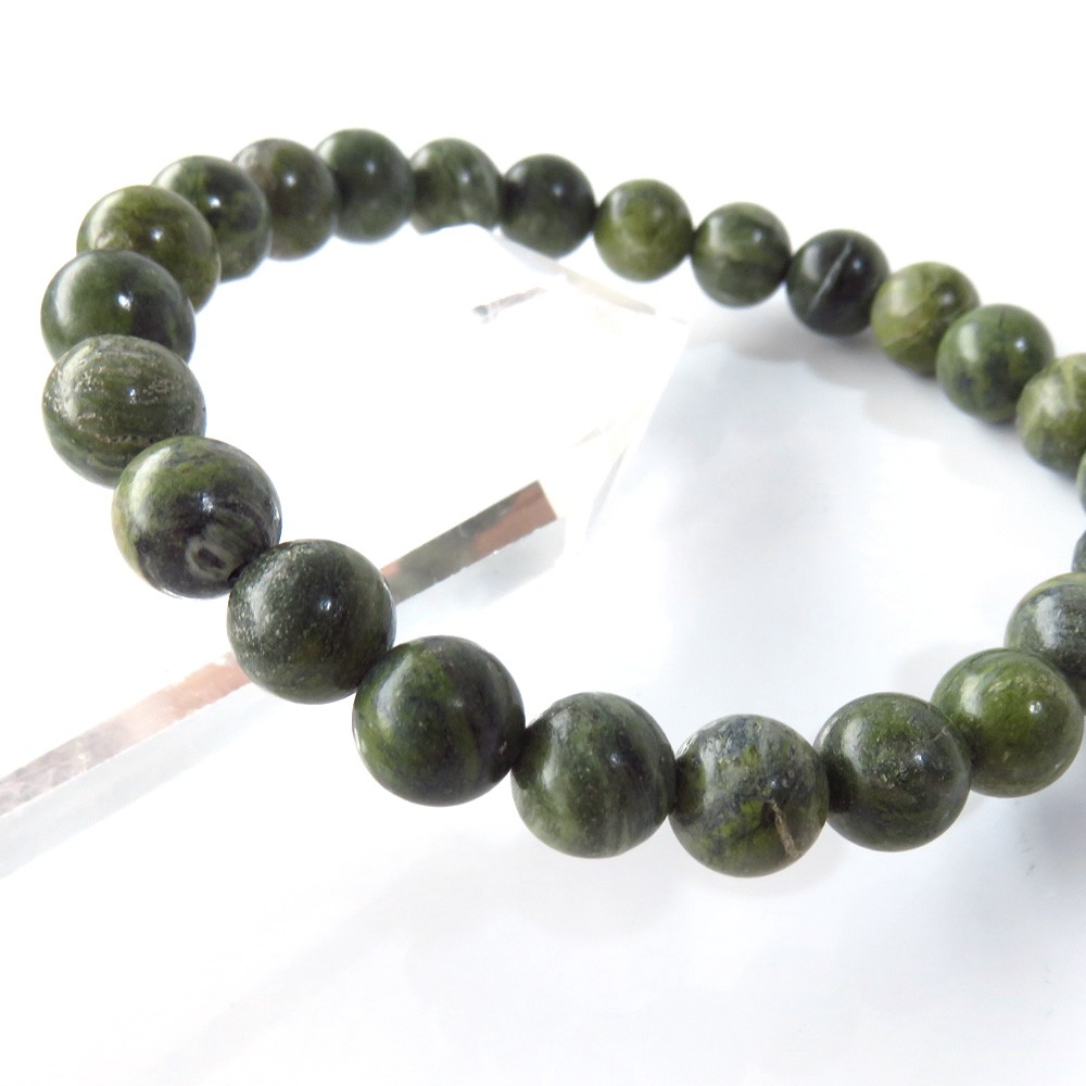 日本の銘石 ソロモナイト ブレスレット 8mm 徳島県産 証明書付き