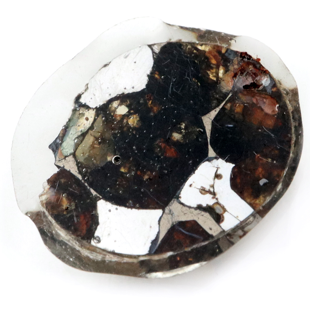 GOLD STONE パラサイト隕石 ケニア セリコ産 重量0.3g 隕石標本