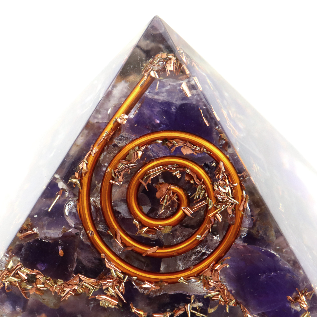 GOLD STONE アメジスト 使用 オルゴナイト ピラミッド 大人気