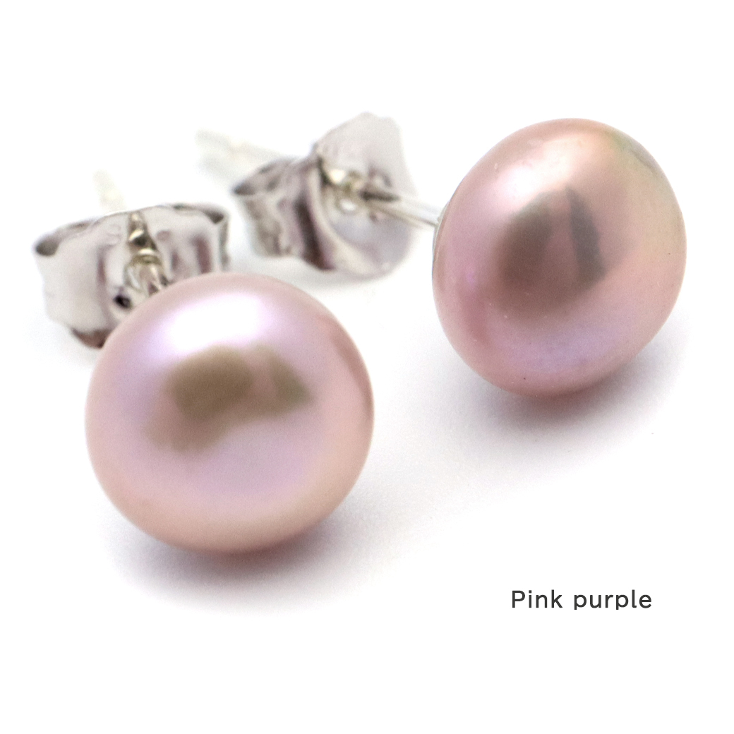GOLD STONE 天然 淡水パール ピアス 真珠 6mm SILVER925