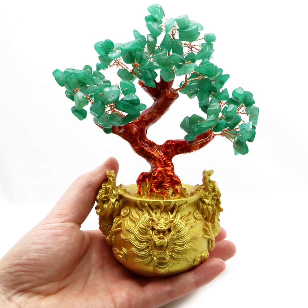 単品販売／受注生産 招財樹 天然石 ルビー 翡翠 - 植物/観葉植物