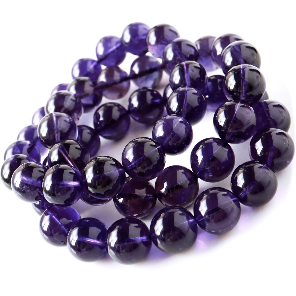 GOLD STONE 天然石 ブレスレット パワーストーン アメジスト 2月