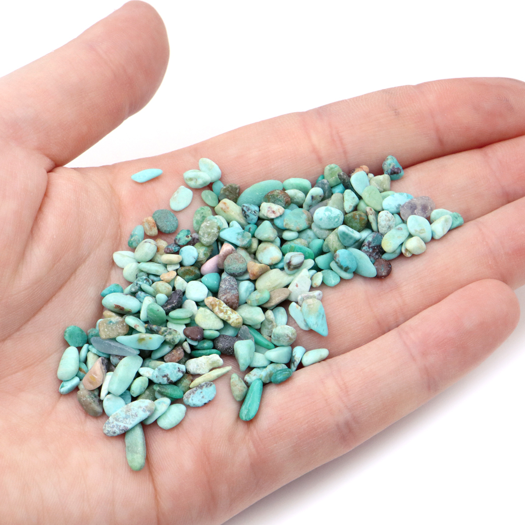 GOLD STONE ターコイズ さざれ石 本物 100g 小サイズ トルコ石 天然石