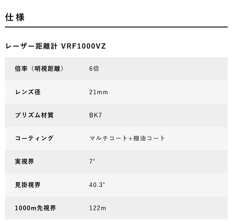 Vixen ビクセン 単眼鏡 レーザー距離計 VRF1000VZ 距離測定器 2022年