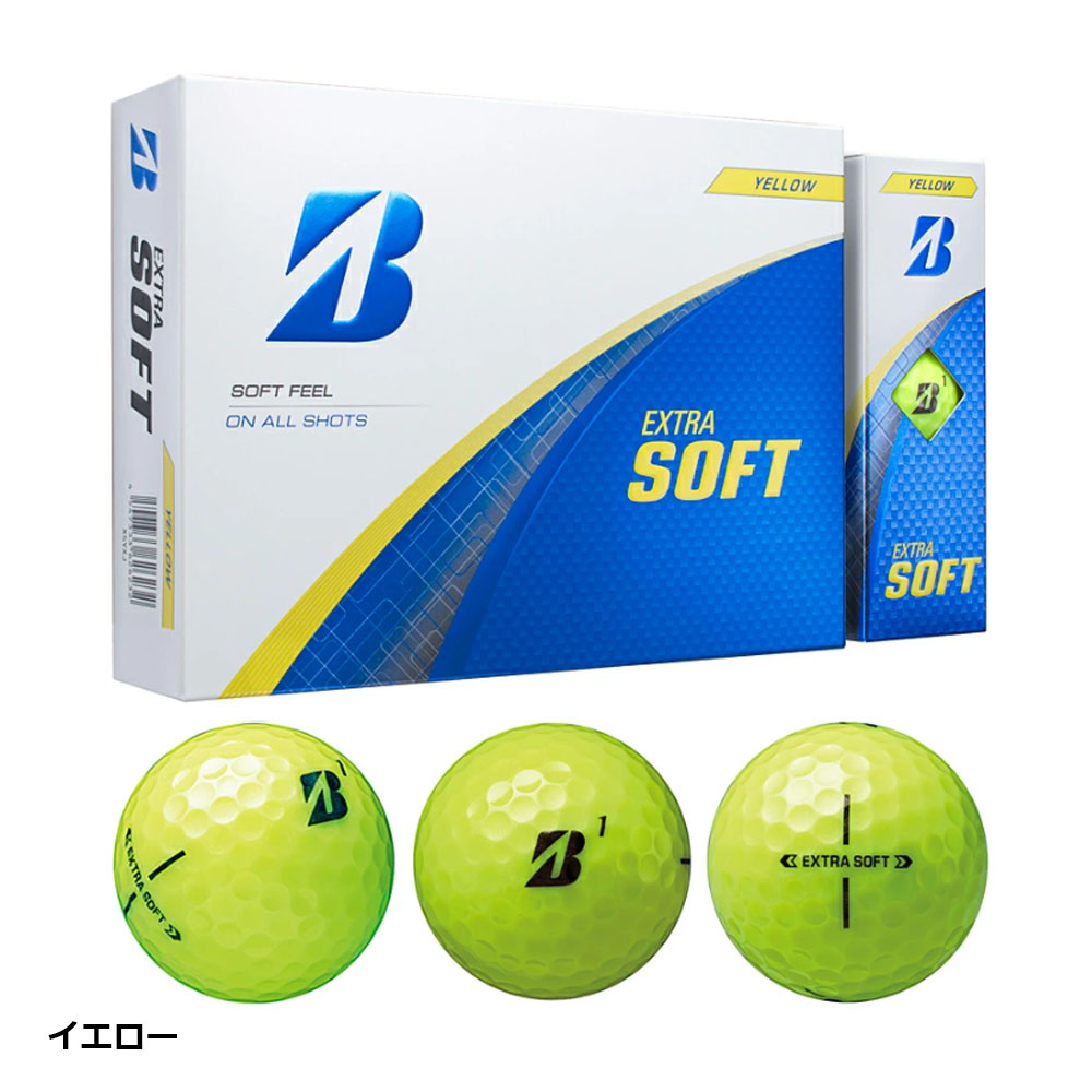 BRIDGESTONE ( Bridgestone ) мяч для гольфа EXTRA SOFT extra soft 2025 год модели 1 дюжина 12 лампочка ввод 