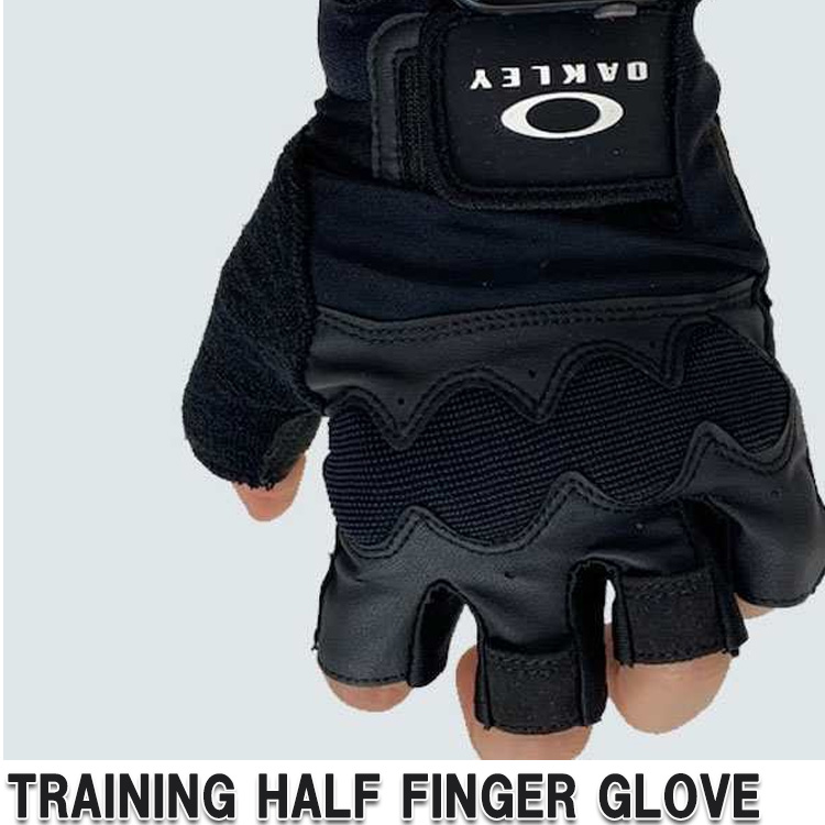  Oacley glove OAKLEY TRAINING HALF FINGER GLOVE tray nig gloves FOS900812 02E