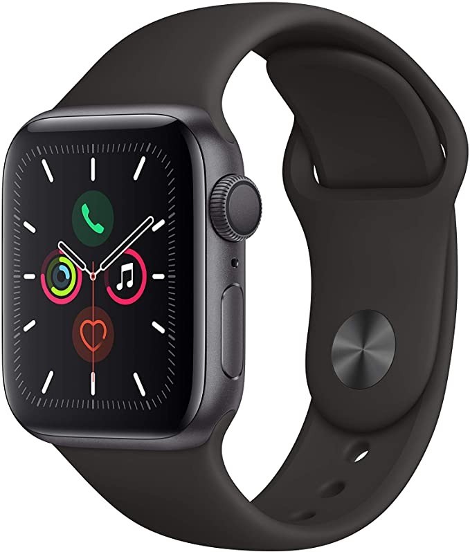 Apple Apple Watch Series 5 GPSモデル 40mm スペースグレイアルミニウムケースとブラックスポーツバンド S/M＆M/L MWV82J/A Apple Watch Apple Watch Series 5 スマートウォッチ本体の商品画像