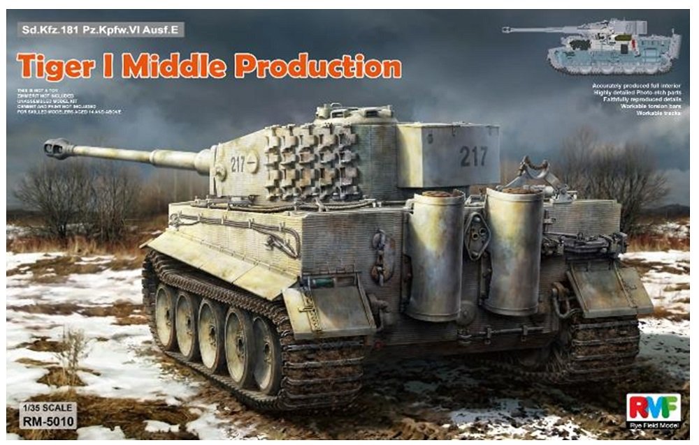 ティーガーI 中期型 （フルインテリア付） （1/35スケール RM-5010）の商品画像