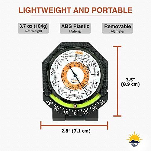 Sun Company 高度計 - オフロード車両用ダッシュボード高度計 傾斜計 | 高度 気圧 傾斜 Sun Company 高度計 オフロード車両用ダッシュボード高度計 傾斜計 高度 気圧 傾斜