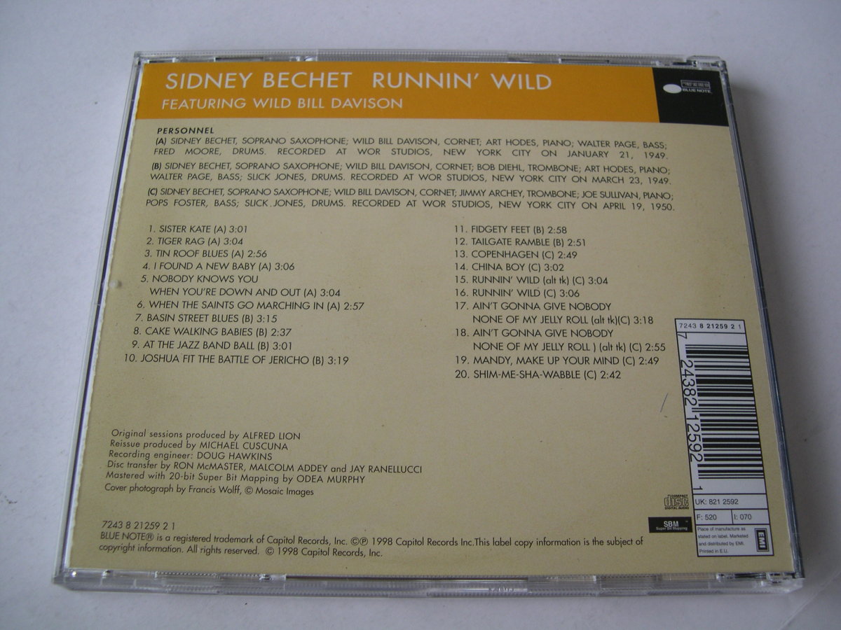 Sidney Bechet / Runnin' Wild // CD