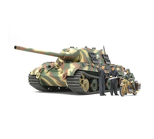 タミヤ ドイツ重駆逐戦車 ヤークトタイガー 中期生産型 オットー・カリウス搭乗車（1/35スケール ミリタリーミニチュアシリーズ 35307） ミリタリー模型の商品画像
