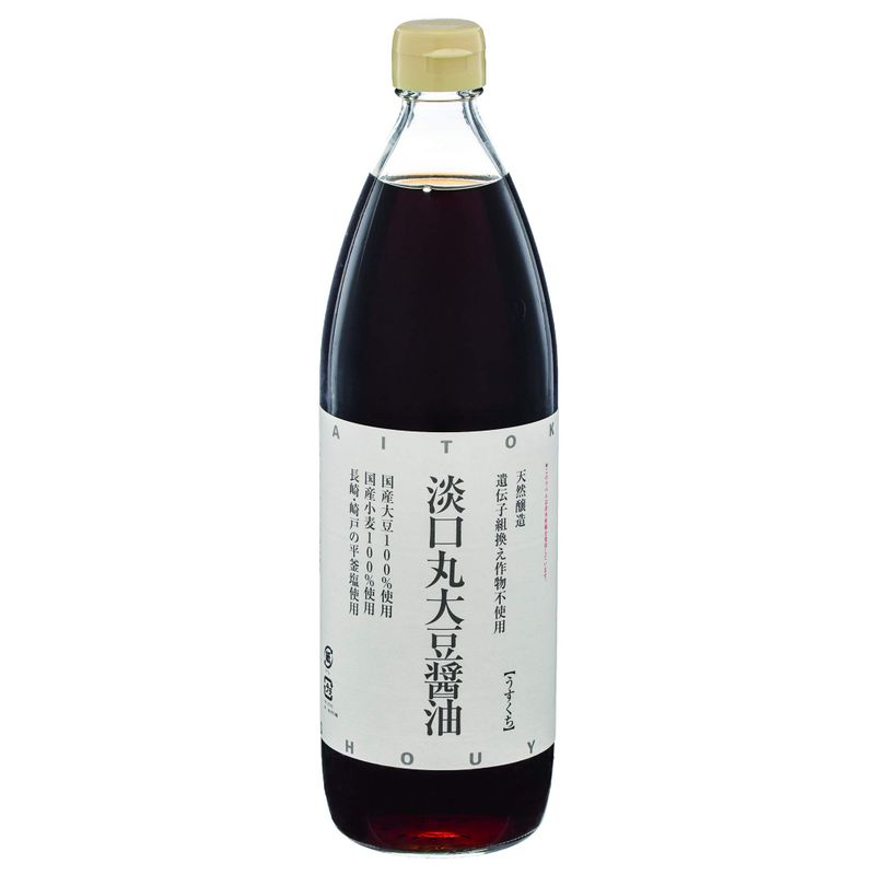 大徳醤油 大徳醤油 淡口丸大豆醤油 瓶 900ml×1本 淡口醤油の商品画像