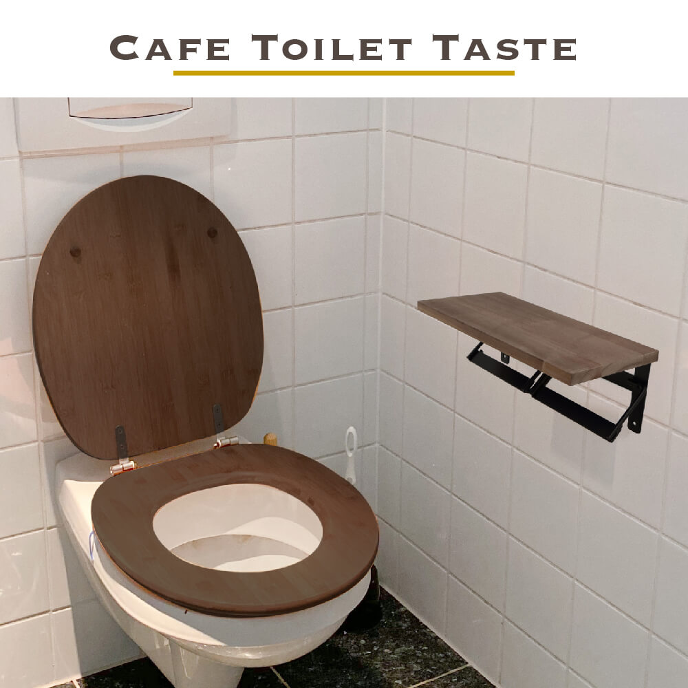  toilet to paper holder 2 ream stylish paper holder ornament space-saving wood grain pattern wall surface installation type easy exchange slim design simple toilet storage SGS-22