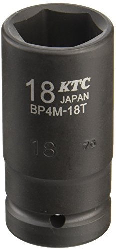  Kyoto machine tool (KTC) 12.7mm (1/2 -inch ) impact wrench socket ( semi deep light meat ) 18mm BP4M18TP