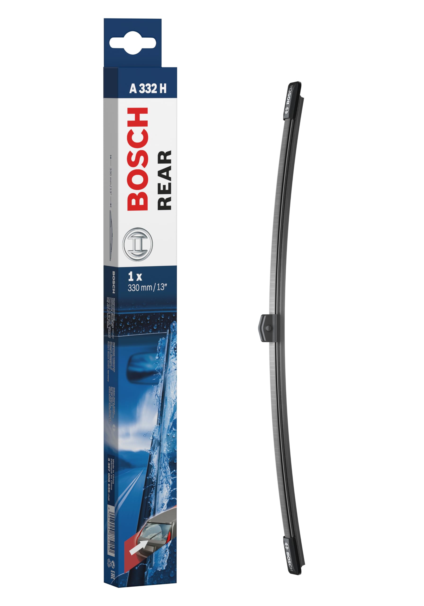 BOSCH( Bosch ) импортированный автомобиль для плоский дворник лезвие обвес twin задний для 330mm A332H