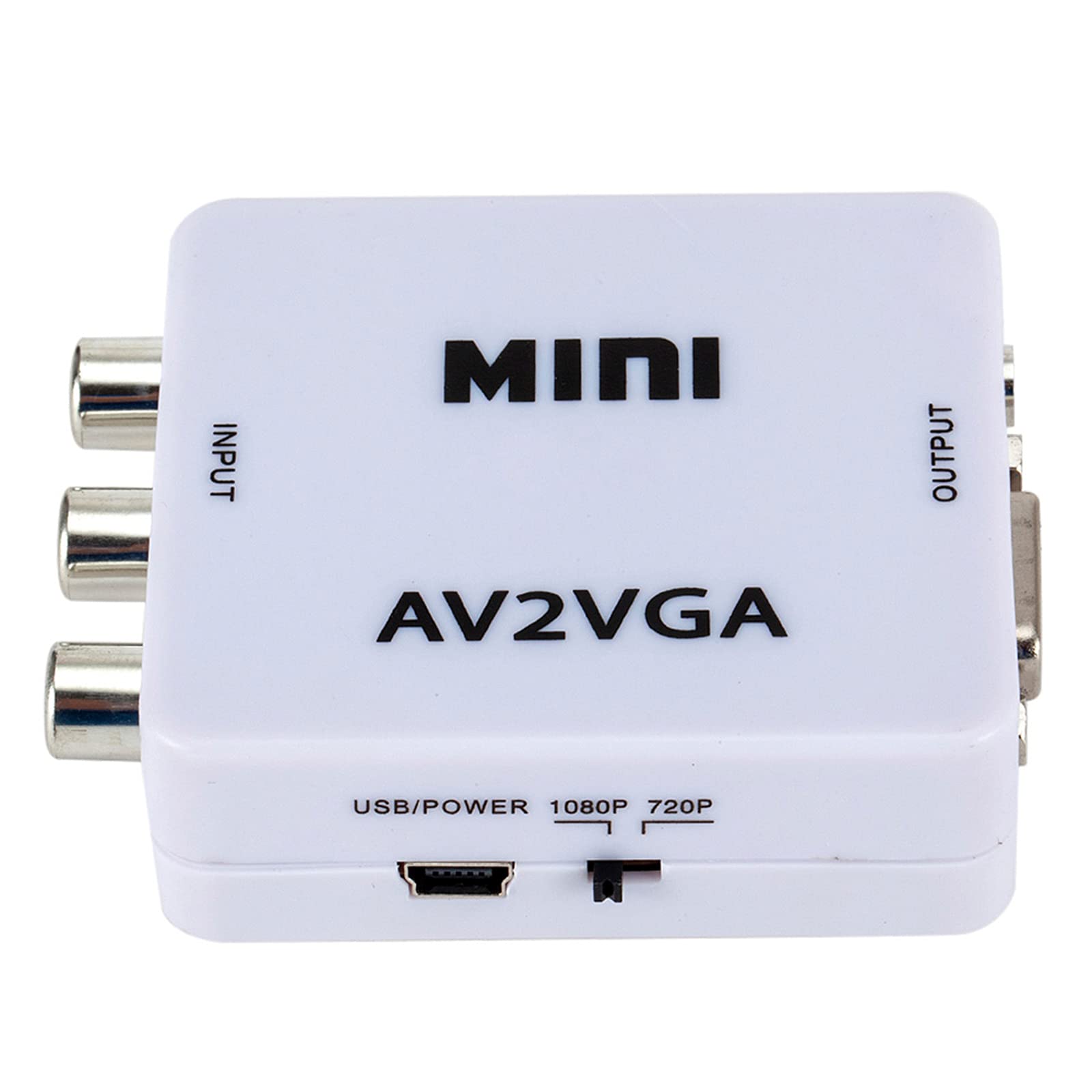 Wscoficey Mini AV2VGA видео конвертер конвертер box AV RCA CVBS из VGA видео конвертер к изменение контейнер 3.5mm аудио .
