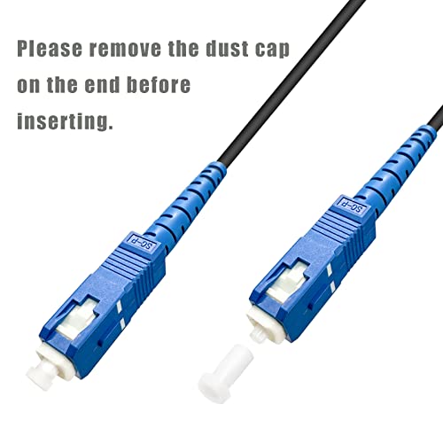 [Bangun] light fibre cable bending .. a little over enduring pressure home inside light wiring code light cable line SC-SC connector extension adaptor attaching ( black, 10m)