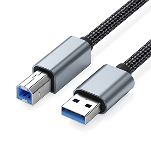 USB принтер кабель 0.5m LpoieJun USB2.0 кабель модель A мужской - модель B мужской высокая прочность нейлон плетеный 480Mbps высота 