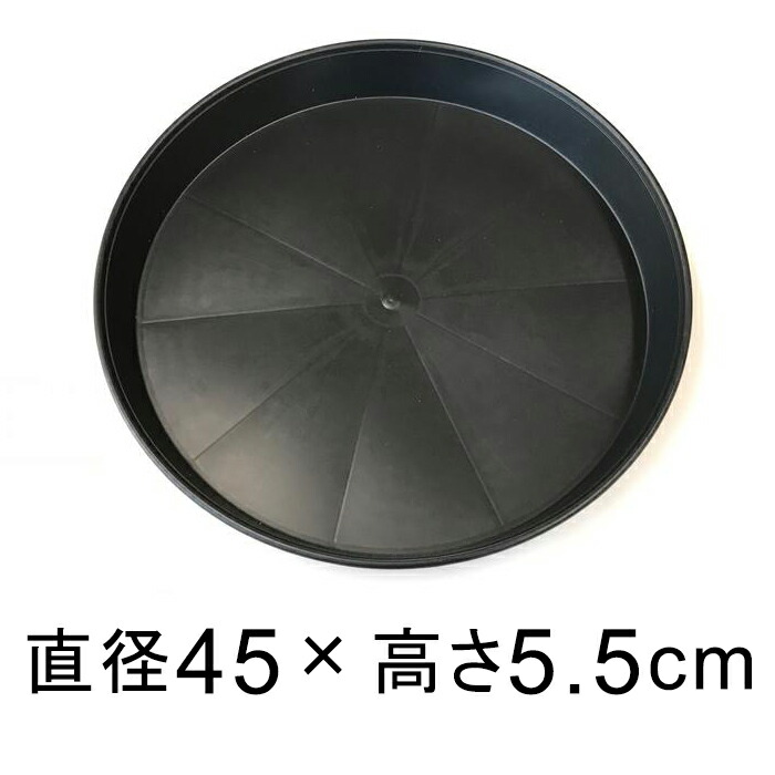 [. тарелка ]PE полимер производства водонепроницаемый большой блюдце 45cm чёрный * соответствовать горшок * низ диаметр .41cm и меньше цветочный горшок 